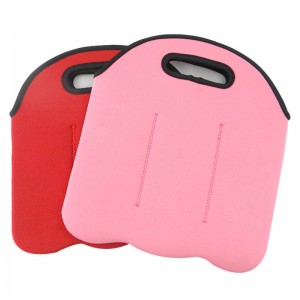 Groothandelneopreen stof 6 pack bierneopreen draagtas rode wijn koeltas voor picknickstrand